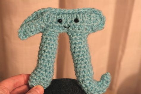 When my best friend Sasha has a baby someday she's getting this. Haha. Nerdy Crochet, Nerd Crafts, Crochet Fun, Crochet Amigurumi Free Patterns, Crochet Amigurumi Free, Pi Day, Free Amigurumi Patterns, Amigurumi Free, Knit Or Crochet