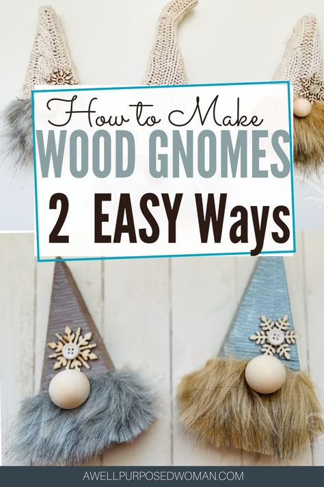 Wood Gnomes, Wood Blocks Christmas, Christmas Craft Show, Sale Ideas, Wood Projects That Sell, Wood Scraps, Gnomes Diy, Diy Gnomes, Christmas Wood Crafts