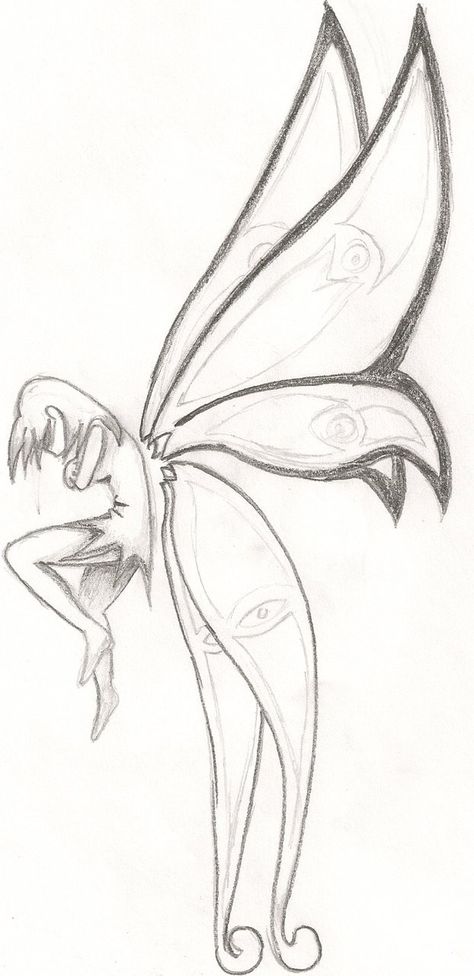 Easy Fairy Drawing, Arte Doodle, Fairy Drawings, Pencil Drawing Tutorials, Girl Drawing Sketches, Disney Art Drawings, Art Sketches Pencil, Fantasy Drawings, Pencil Drawings Easy