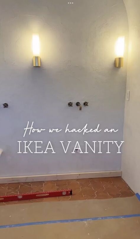 Ikea Godmorgon Vanity, Godmorgon Vanity, Ikea Bathroom Vanity, Ikea Vanity, Ikea Godmorgon, Bathroom Hacks, Bathroom Transformation, Ikea Bathroom, Ikea Hack Ideas