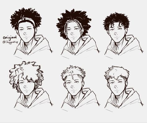 Black Man Hairstyle Drawing, Black Hairstyles Male Drawing, Afro Hairstyles Men Drawing, Afro Buns Drawing, Black Male Hair Reference, Male Hairstyles Drawing Black, Afro Drawing Reference Male, Black Man Hair Drawing, Curly Hairstyles Art Reference