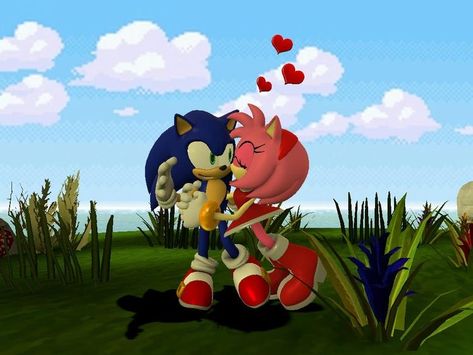 Sonic And Amy Kiss, Banner For Discord, Profile Banner, Sonic And Amy, Sonic, Valentines Day, Kiss, Deviantart, Valentines