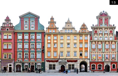 Wroclaw buildings at the Rynek, Architecture Photography Old Architecture Photography, Modern Architecture Photography, Architecture Skyscraper, Photography Buildings, Rome Architecture, Black And White Building, Architecture Photography Buildings, Europe Architecture, Old Architecture