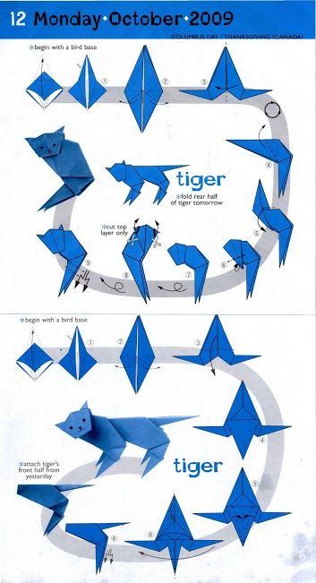 Tiger Origami Tiger, Origami Japan, Animal Origami, Creative Origami, Origami Jewelry, Origami Animals, Origami Crafts Diy, Paper Crafts Origami, Quilling Art