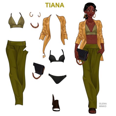 Olena Minko no Instagram: “💚 Tiana 💚 #tiana #princesfrog #disneyprincess” Tiana And Naveen, Disney Inspired Fashion, Disney Princess Fashion, Disney Artwork, Princess Tiana, Modern Disney, Disney Princess Art, Princess Outfits, Princess Art