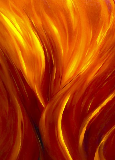 Fire Abstract Art, Fire Art Painting, Fire Graphic Design, Bold Abstract Art, Fire Orange, Fire Painting, Orange Painting, Printed Wall Art, Summer Morning