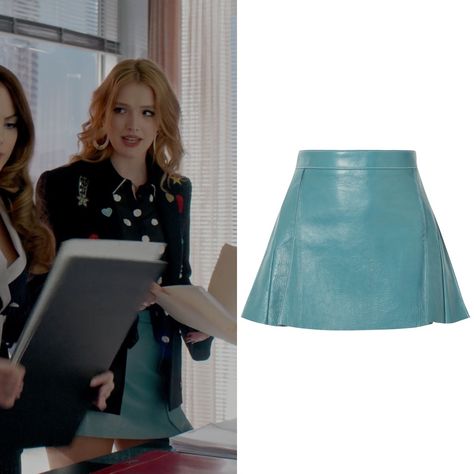 02x21 “Thicker Than Money” - May 17, 2019 Chloé “Pleated Leather Skirt” - $645.00 (70% off!) Worn with: Gas Bijoux earrings, Alice + Olivia blouse, Cinq à Sept blazer, Chanel briefcase, Christian Louboutin boots Dynasty Kirby, Rich Girl Outfit, Chanel Briefcase, Dynasty Closet, Pleated Leather Skirt, Rich Girl Outfits, Christian Louboutin Shoes Outfit, Roland Mouret Dress, Dynasty Outfits