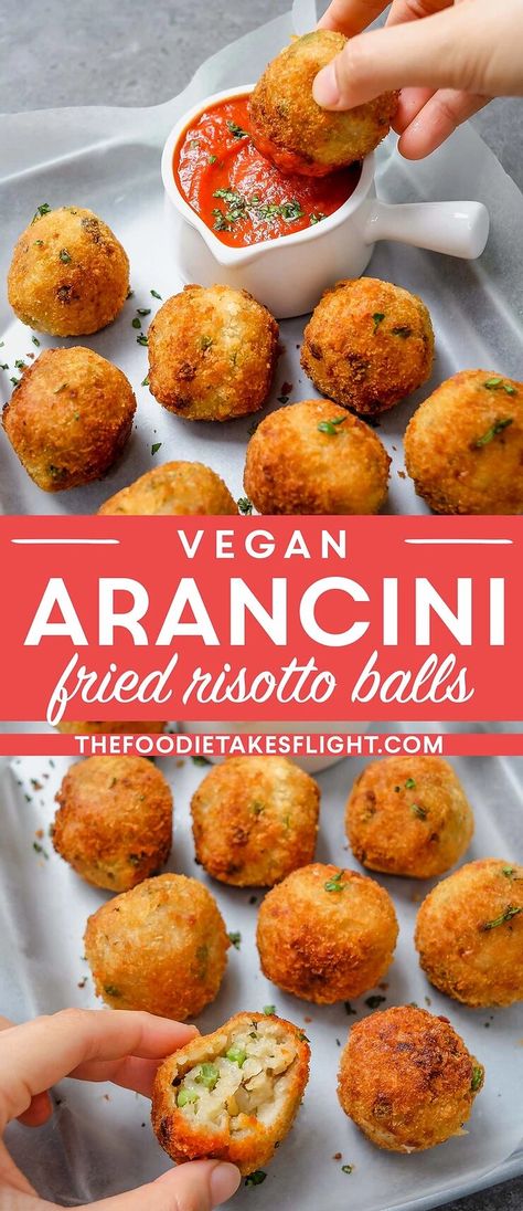 Vegan Risotto Balls, Vegan Arancini, Fried Risotto Balls, Burger Sauces, Veggie Board, Risotto Balls, Vegan Risotto, Vegan Italian Recipes, Ms Diet