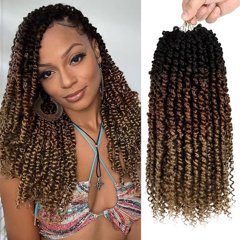 Amazon.com : Nice One Pre-Twisted Passion Twist Hair 18 Inch, Long Passion Twist Crochet Hair for Women 8 Packs Pre-Looped Ombre Brown Passion Twists Braiding Synthetic Hair Extensions (18 Inch (Pack of 8), T30) : Beauty & Personal Care Short Passion Twists Crochet, Twist Extensions, Twist Braiding Hair, Passion Twist Crochet, Passion Twist Hair, Dark Brown Ombre, Passion Twists, Crochet Hair Extensions, Nice One