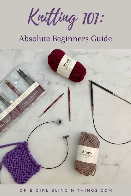 Okie Girl, Learning To Knit, Knitting 101, Beginner Knitting Pattern, Learn To Knit, Easy Knitting Projects, Crochet Cord, Knitted Wit, How To Start Knitting