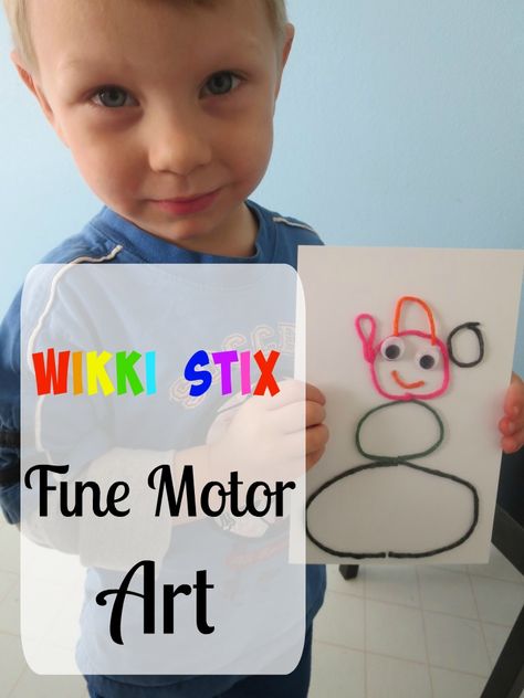 Wikki Stix Fine Motor Art Wiki Sticks, Fine Motor Ideas, Motor Art, Preschool Centers, Pre Writing Activities, Sensory Activities Toddlers, Preschool Fine Motor, Gross Motor Activities, Fine Motor Skills Activities