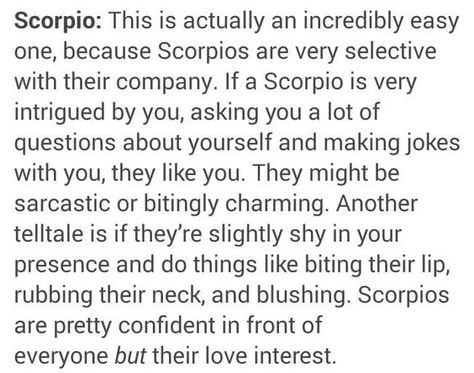 Scorpio Likes You, When A Scorpio Likes You, Scorpio Things, Scorpio And Libra, Scorpio Traits, Scorpio Love, Scorpio Zodiac Facts, Scorpio Quotes, Zodiac Signs Scorpio