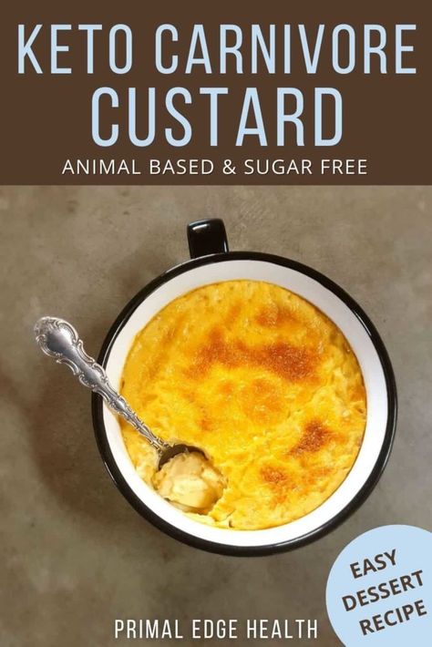 Carnivore Custard, Carnivores Diet, Carnivore Snacks, Sugar Free Desserts Easy, Carnivore Diet Recipes, Diet Desserts Recipes, Easy Keto Dessert, Low Carb Dessert Recipes, Carnivore Keto