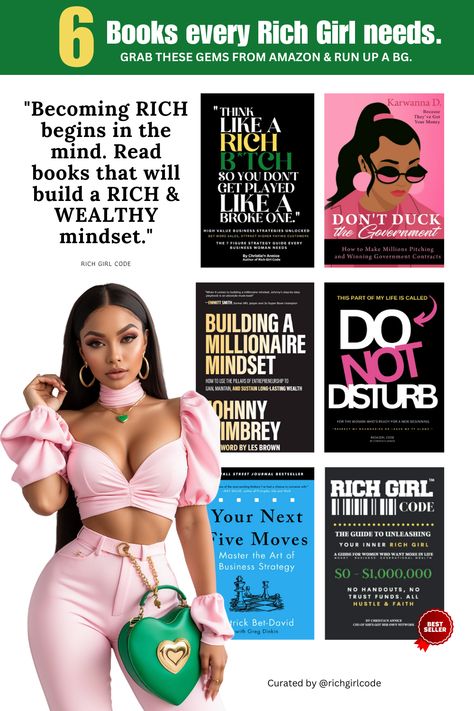 Books hold the secrets to success and abundance. Learn from the masters and boss up in silence. You got this babe! #amazonbestsellers #amazonbooks #richgirls #richgirlera #startingabusiness #womenempowerment #millionairelifestyle #wealthywomen Wealthy Women, Skin Natural Remedies, Getting Played, Girl Code, Natural Cold Remedies, Make Millions, Cold Home Remedies, Natural Cough Remedies, Girl Needs