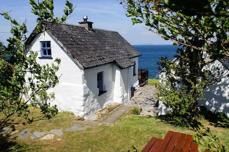 Ireland Cottage, Cottages By The Sea, County Galway, Seaside House, Irish Cottage, Into The West, Cottage By The Sea, Galway Ireland, Seaside Cottage