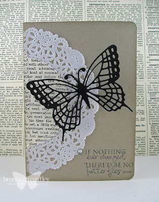 Addinktive Designs, Doily Cards, Crafts Butterfly, Doily Crafts, Doilies Crafts, Stamping Cards, Butterfly Card, Paper Doilies, Card Crafts