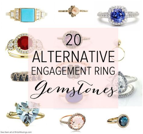 20 alternative gemstone options for your engagement ring - diamonds aren't every girl's best friend after all! Diamond Alternative Engagement Ring, White Sapphire Engagement Ring, Alternative Engagement Ring, Diamond Alternatives, Gemstone Engagement, Sapphire Pendant, Alternative Engagement Rings, Halo Diamond Engagement Ring, Best Diamond