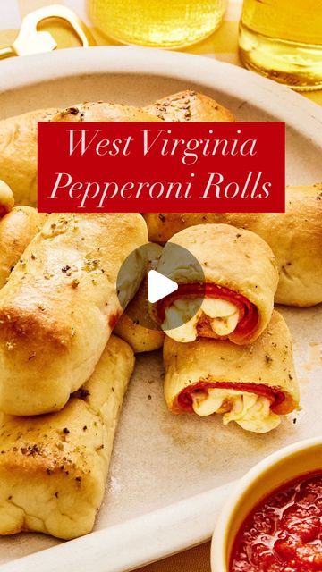 Southern Living on Instagram: "If you’re from West Virginia, you already love these hand-held delights. Originally made as a hearty lunch for coal miners, pepperoni rolls are today a beloved snack and appetizer throughout the Mountain State, especially for college game day. 💙 Get our recipe at the link in our profile! 

#westvirginia #pepperonirolls #snacktime #tailgatefood" West Virginia Pepperoni Rolls Recipe, Pepperoni Rolls Recipe, Hannah Ideas, Pepperoni Rolls, College Game Day, Hearty Lunch, Coal Miners, Snack Dip, Fry Bread