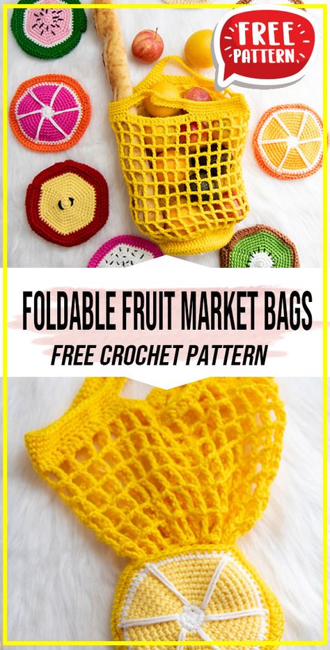 Crocheted Shopping Bag Free Pattern, Foldable Bag Crochet, Crochet Fruit Bag Pattern, Crochet Shopping Bags Free Patterns, Free Market Bag Crochet Pattern, Foldable Crochet Bag, Crochet Fruit Bag Free Pattern, Crochet Reusable Grocery Bags, Foldable Crochet Market Bag