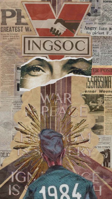 #1984 #paper 1984 Poster, 1984 Orwell Art, 1984 Aesthetic, 1984 Orwell, Winston Smith, 1984 Book, George Orwell 1984, Still I Rise, George Orwell