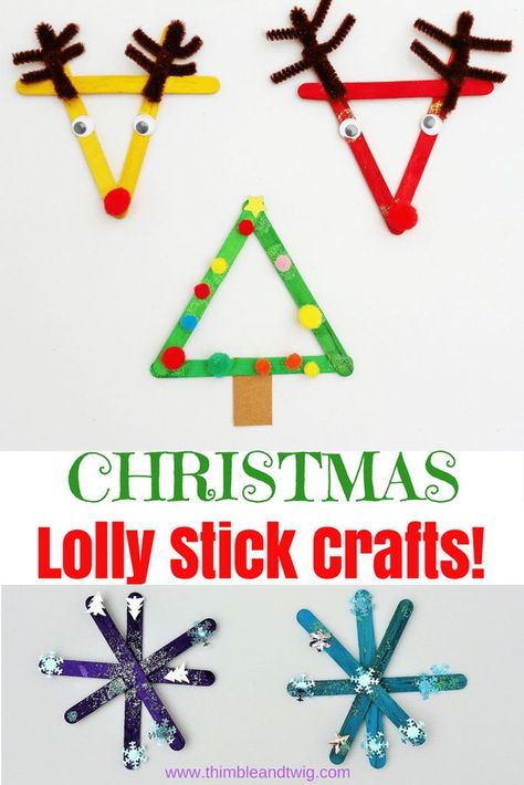 Popsicle stick crafts for kids. Lolly stick crafts for children. Christmas activities for children to do - easy lolly stick christmas craft. Lolly Stick Craft, Stick Crafts For Kids, Crafts For Kids Christmas, Popsicle Stick Crafts For Kids, Crafting Gifts, Stick Christmas Tree, Christmas Crafts For Toddlers, Christmas Crafts For Kids To Make, Stick Crafts