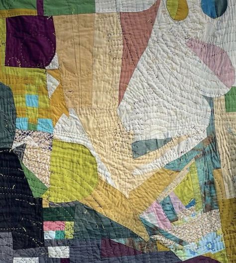 Heidi Parkes Quilts, Artsy Streetwear, Heidi Parkes, Walker Art, Cloth Art, Scrap Quilt, Quilt Stitching, Scrap Quilts, Hand Quilting