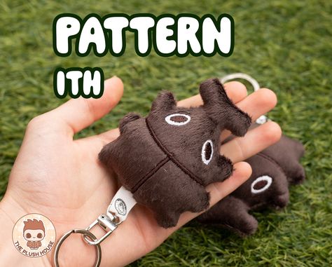 Beetle Plushies, Beetle Plush Pattern, Bug Plush Pattern, How To Sew A Plushie, Felt Plushies Pattern, Plush Pattern Free, Small Plushies, Sewing Aesthetic, Rhino Beetle