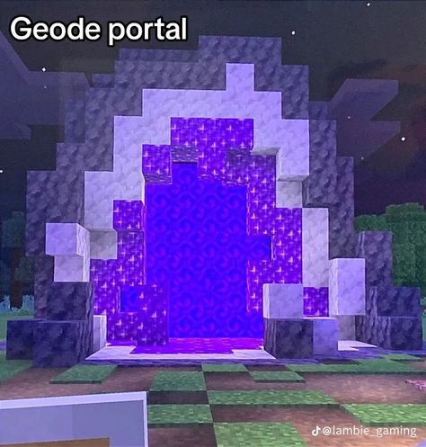 Ps5 Minecraft, Nether Portal Ideas, Minecraft Face, Minecraft Portal, Nether Portal, Portal Design, Just A Thought, Minecraft Structures, Minecraft Interior Design