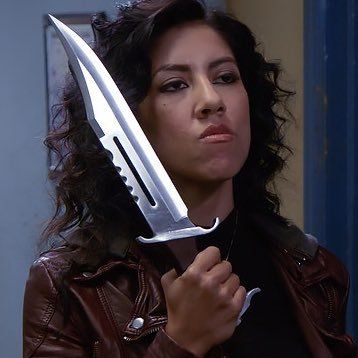 Brooklyn Nine Nine Rosa, Brooklyn Nine Nine Funny, Gina Linetti, Rosa Diaz, Brooklyn 9 9, Stephanie Beatriz, Cop Show, Memes Lol, Brooklyn 99