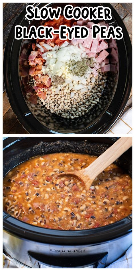 Black Eyed Peas And Ham Crock Pot, How To Make Black Eyed Peas Crock Pot, No Soak Black Eyed Peas Crock Pot, Crockpot Black Eyed Peas With Ham Hock, Ham And Black Eyed Peas Crock Pot, Crockpot Blackeyed Peas Southern, Ham And Black Eyed Peas Soup Recipes, Black Eyed Peas With Cabbage, Crockpot New Years Meals