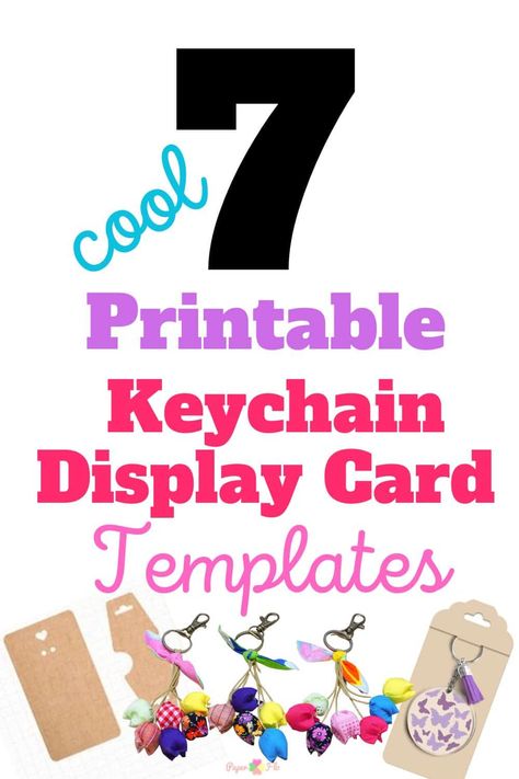 Keychain Display Card, Packaging Keychain Ideas, Diy Keychain Display, Keychain Display Ideas, Keychain Design Ideas, Keychain Display, Jewelry Display Cards, Card Templates Printable, Mom Keychain