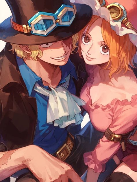 One Piece Sabo X Koala, Koala And Sabo, Sabo And Koala, Sabo X Koala, Sabo Koala, Koala One Piece, One Piece Luffy, One Piece Manga, Anime Fanart