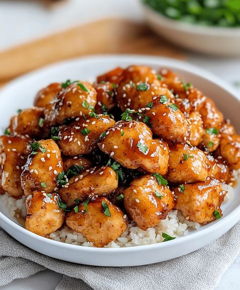 Sweet and savory Honey Garlic Chicken, made with juicy chicken in a sticky honey garlic sauce, ready in 25 minutes for a perfect dinner! Best Honey Garlic Chicken, Korean Honey Garlic Chicken, Honey Garlic Chicken Air Fryer, Chicken Bites Oven, Non Traditional Thanksgiving Dinner, Non Traditional Thanksgiving, Honey Garlic Chicken Bites, Honey Garlic Chicken Breast, Garlic Chicken Bites