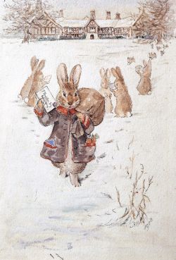 Beatrix Potter -Christmas Greetings | Beach Victory Beatrix Potter Illustrations, Beatrice Potter, Peter Rabbit And Friends, Marjolein Bastin, Potter Art, Bunny Art, Encaustic Painting, Art Et Illustration, Dessin Adorable