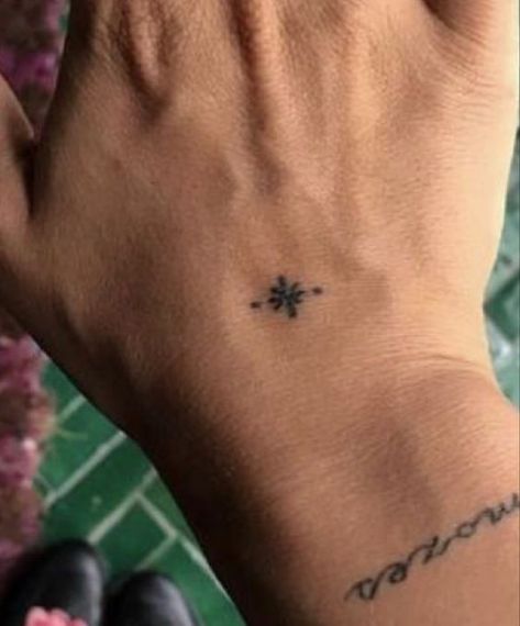 Minimal Sigil Tattoo, Greek Word Tattoos For Women, Simple Lines Tattoo, Arm Crease Tattoo Inner, Tiny Symbol Tattoo, Toe Tattoos For Women Simple, Stick And Poke Hand Tattoos, Simple Ornamental Tattoo, Hand Stick And Poke