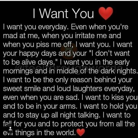 Want You Quotes, Make You Happy Quotes, Evil Things, I Love You Means, Love Poems For Him, Love My Husband Quotes, Distance Love Quotes, Sweet Romantic Quotes, Meaningful Love Quotes