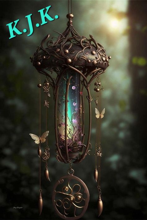 Fantasy Lantern Art, Light Magic Fantasy Art, Fantasy Lantern, Skull Artwork Illustrations, Lantern Art, Fantasy Furniture, Heaven Art, Magic Lantern, Altered Art Projects