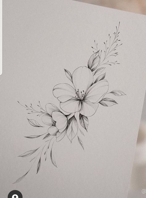 Tatoo Flowers Girl, Floral Tattoo Inspiration, Compass Tattoo On Hip, Add On Flower Tattoo, Single Flower Tattoos For Women, Realistic Flowers Tattoo, Large Botanical Tattoo, Micro Realism Flower Tattoo, Flower Tattoo Inspiration