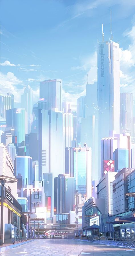 Kota Masa Depan, Scifi City, Sci Fi Architecture, City Of Dreams, Neon City, Sci Fi City, Anime City, Scenery Background, City Background