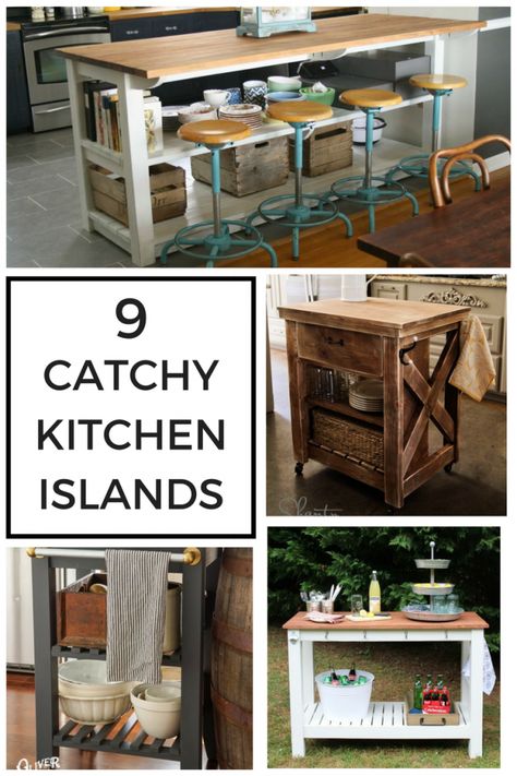 Diy Kitchen Islands, Kitchen Decor Diy, Diy Island, Diy Swimming Pool, Diy Kitchen Decor, Diy Kitchen Island, Island Decor, Wooden Design, Kitchen Islands