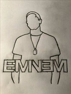 Eminem Doodle Art, Eminem Drawing Ideas, How To Draw Eminem, Slim Shady Drawing, Eminem Doodles, Eminem Doodle, Eminem Drawing Sketches, Eminem Art Drawing, Eminem Drawing Easy