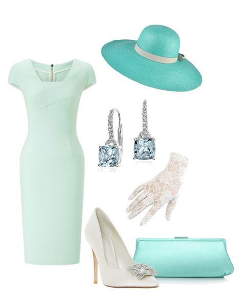 "Outfit 43" by first-lady-mathilde on Polyvore featuring Ð¼Ð¾Ð´Ð°, Black, Borsalino, Tiffany & Co., Roland Mouret, Dune и Blue Nile Royal Theme Outfit, Tiffany Outfits, First Lady Outfits, Blue Blouse Outfit, Mama Outfits, Rich Girl Outfits, Fancy Lady, Royal Clothes, Royal Theme