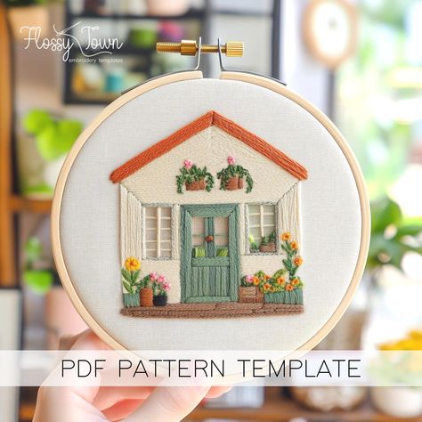 Garden Shed Hand Embroidery Template, Cottagecore Embroidery Pattern, Home Embroidery Pattern, Gardening Embroidery Pattern Cozy Embroidery Summer Embroidery Patterns, Cottagecore Embroidery Pattern, Home Embroidery Pattern, Gardening Embroidery, Greenhouse Embroidery, Cozy Embroidery, English Garden Embroidery, Mushroom House Embroidery, Cottagecore Embroidery