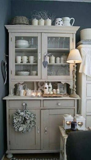 Mexican Pine Furniture, Shabby Chic Decorating, Country Cupboard, Home Improvement Loans, Pine Furniture, Cottage Kitchens, Chic Kitchen, Shabby Chic Kitchen, Country Charm