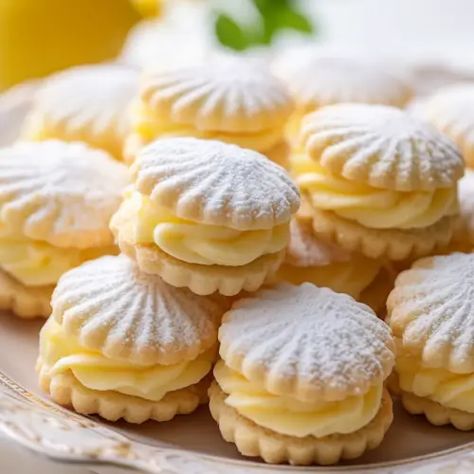 Lemon Cookies with Lemon Cream - That Oven Feelin بيتي فور, Cookies With Lemon, Lemon Dessert Recipes, Lemon Filling, Buttery Cookies, Special Desserts, Lemon Cookies, Lemon Cream, Holiday Cookie