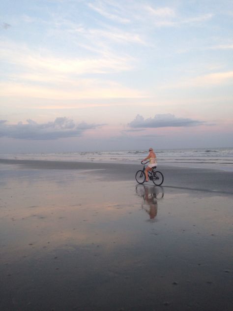 Riding my bike on the beach! Kiawah island, South Carolina Bike On The Beach, Kiawah Island South Carolina, Sweet Magnolia, Kiawah Island, Coastal Town, Coastal Towns, Hilton Head, Bike Ride, Poster Board