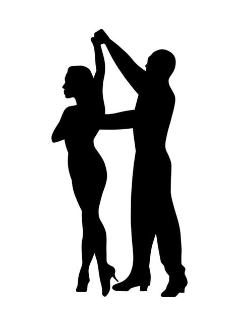 Latin dance couple, graphic shadow silhouette icon, simple isolated person dancing, music party logo design element, sensual elegant pictogram print template, classic rumba or tango performance. Party Logo Design, Couple Graphic, Dance Couple, Dance Vector, Shadow Silhouette, Dancing Drawings, Party Logo, Music Party, Latin Dance