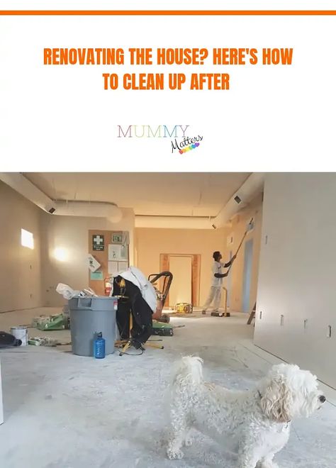 Renovating The House? Here's How To Clean Up After 1 Apartment Renovation, Home Management, Cleaning Walls, Wood Candles, Renovation Project, Floor Cleaner, New Builds, Deep Cleaning, Clean Up