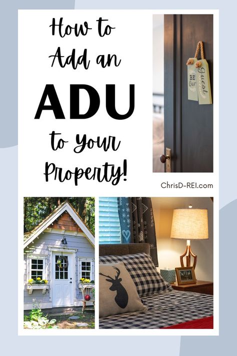 There are several types of ADU’s that you can build, depending on your goals and your local municipal codes. The top approaches to adding an ADU include: attached ADU’s such as basement suites or conversions of existing space, detached ADUs such as garden suites or garage conversions, and lastly, above garage suite additions. Adu Addition, Attached Adu, Garage Suite, Garden Suite, Attached Garage, Garage Conversion, Real Estate Investing, Basement, The Top