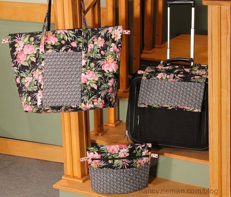 Sewing Simple, Sewing With Nancy, Nancy Zieman, Sew Simple, Sewing Bags, Trendy Sewing, Quilted Fabric, Sewing Table, Easy Travel